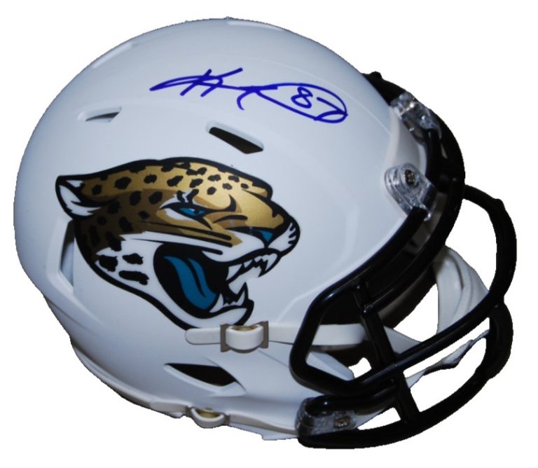 KEENAN MCCARDELL signed (JACKSONVILLE JAGUARS) mini helmet BECKETT BW07890