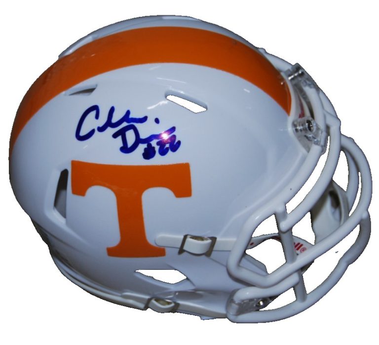 CHARLES DAVIS signed (TENNESSEE VOLUNTEERS) mini football helmet BECKETT BW07906