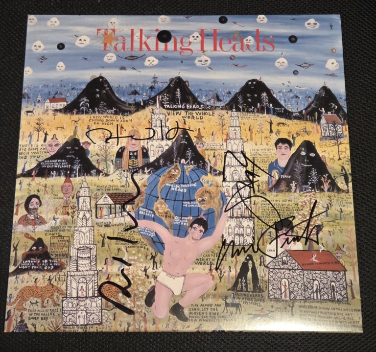TALKING HEADS signed 