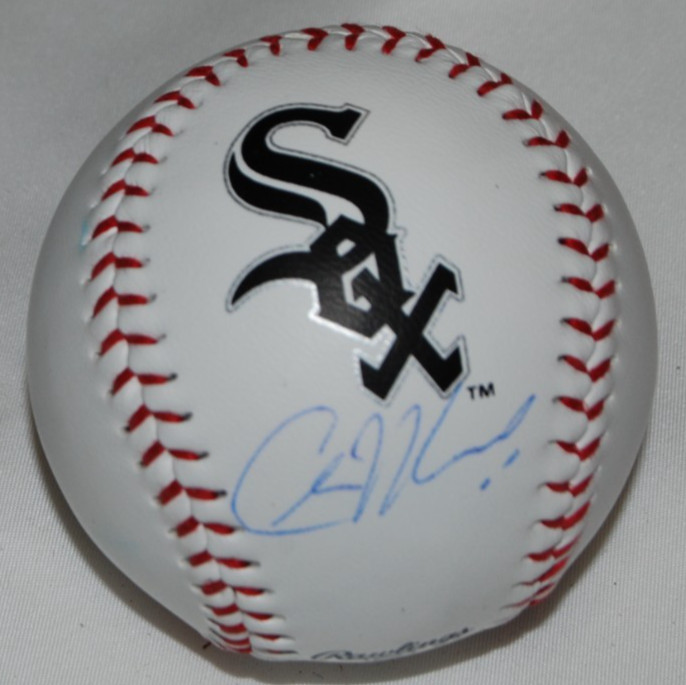 CHASE MEIDROTH signed (CHICAGO WHITE SOX) Logo baseball BECKETT BW61575