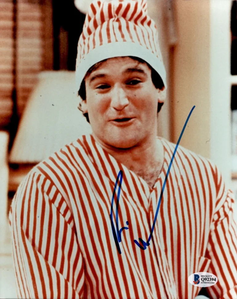 Robin Williams Signed Mork & Mindy 8x10 Photo Beckett COA