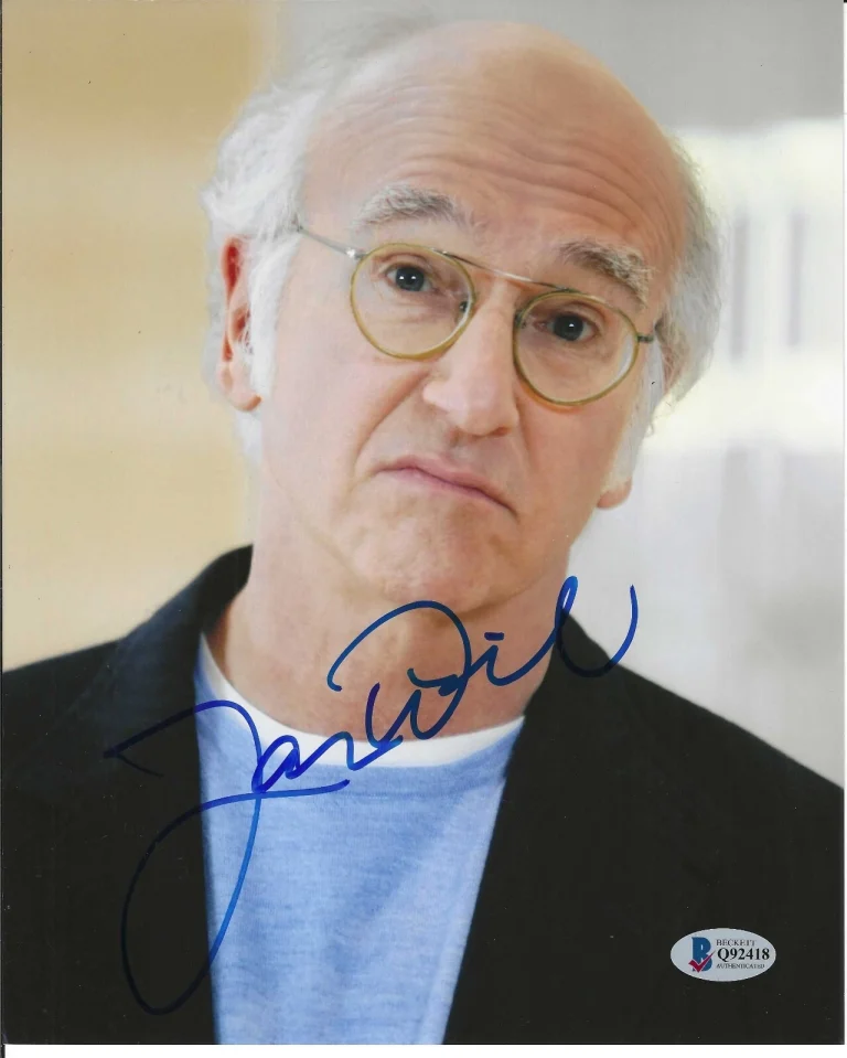 Larry David Signed Curb Your Enthusiasm 8x10 Photo Beckett COA
