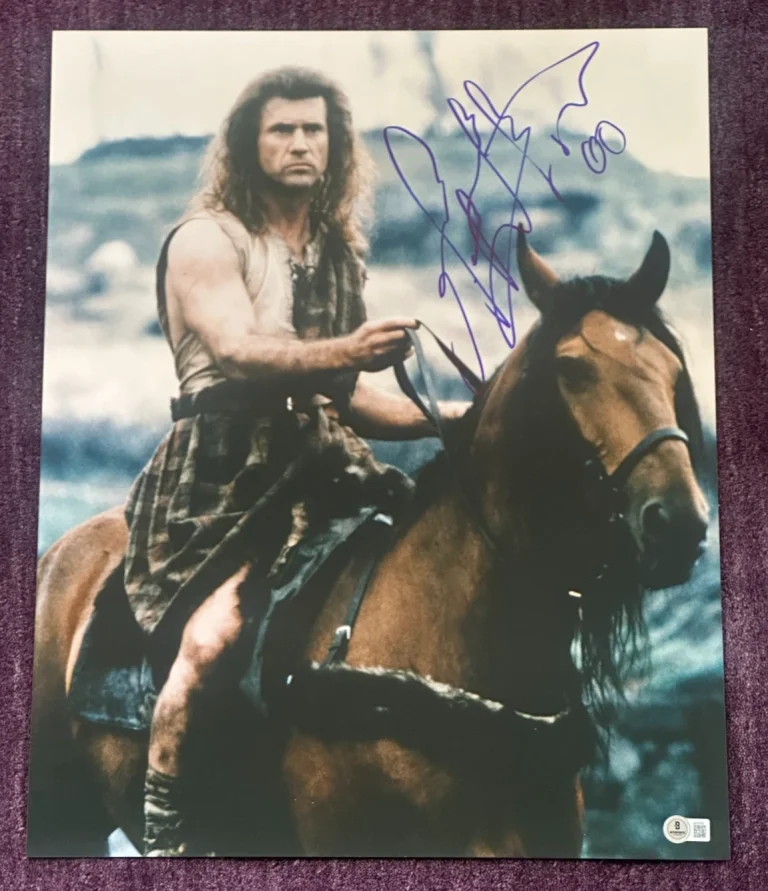 MEL GIBSON Signed BRAVEHEART 16x20 PHOTO Beckett Authenticated  (BAS)