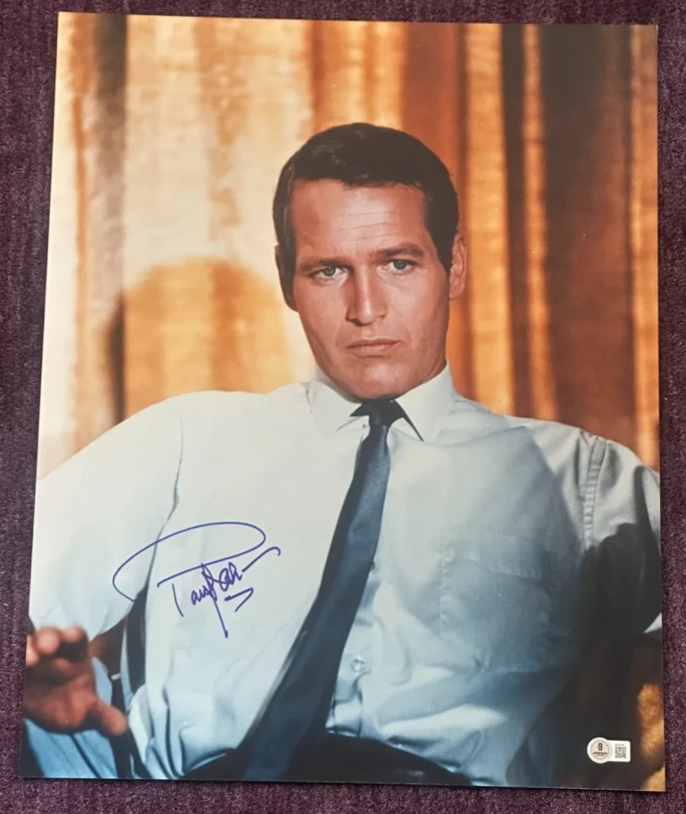 PAUL NEWMAN Signed 16x20 PHOTO Beckett Authenticated  (BAS)