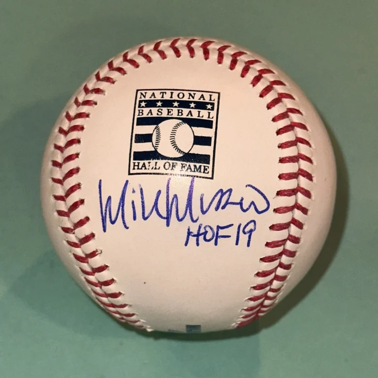 MIKE MUSSINA Signed Official MLB HALL OF FAME Baseball Beckett BAS & HOF Ins