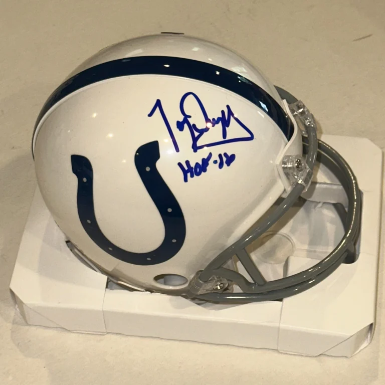 TONY DUNGY Signed Indianapolis COLTS VSR4 Mini-helmet Beckett (BAS) w/ HOF Insc