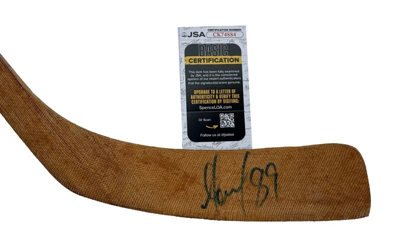 Alexander Mogilny Signed Hockey Stick Buffalo Sabres JSA COA
