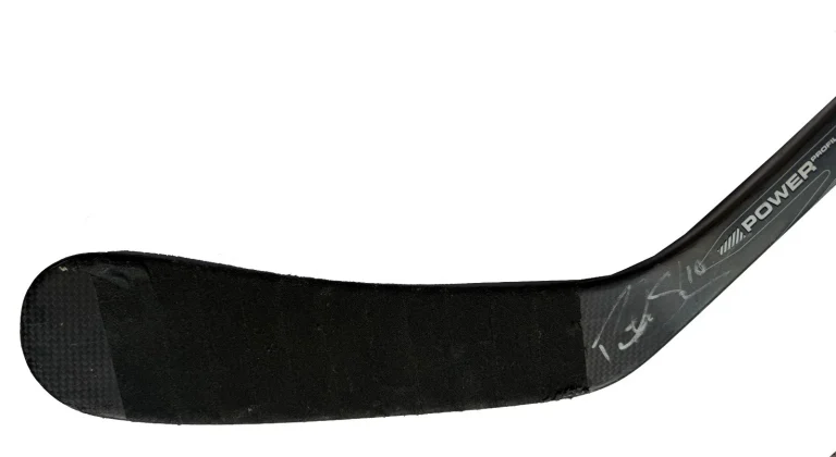 Patrick Sharp Signed Chicago Blackhawks Game Used Hockey Stick JSA COA