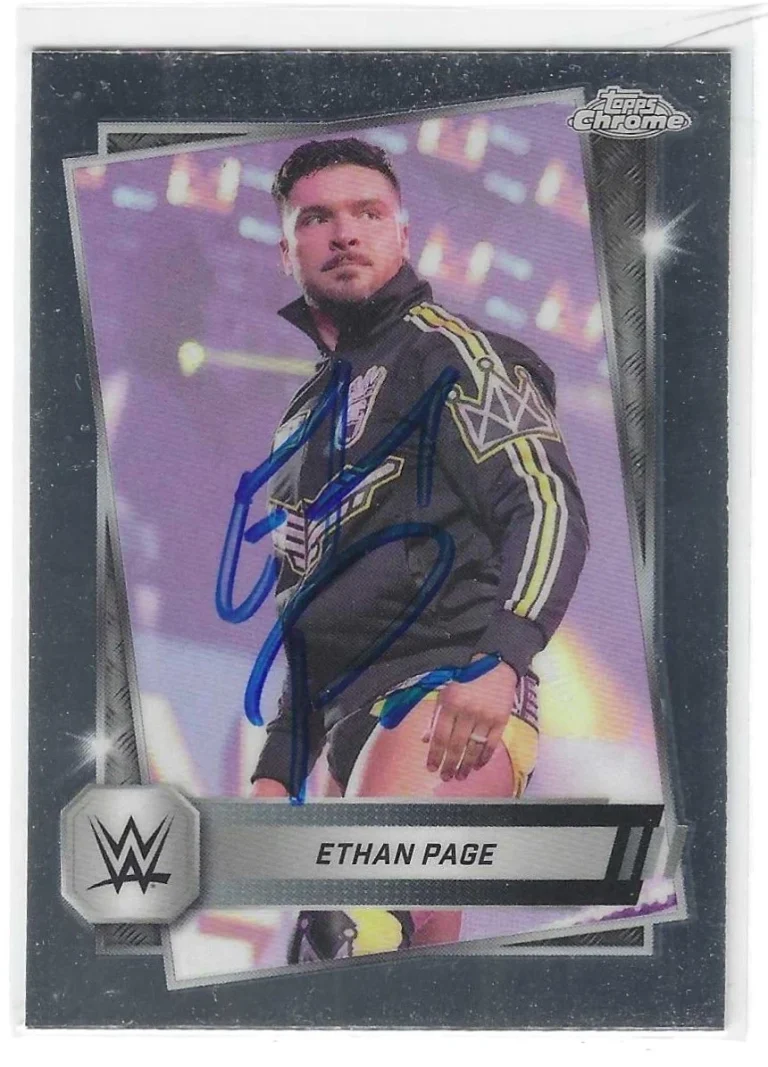 All Ego Ethan Page Signed 2025 Topps WWE NXT Card #26