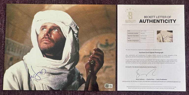 HARRISON FORD Signed INDIANA JONES 11x14 PHOTO Beckett (BAS) LOA