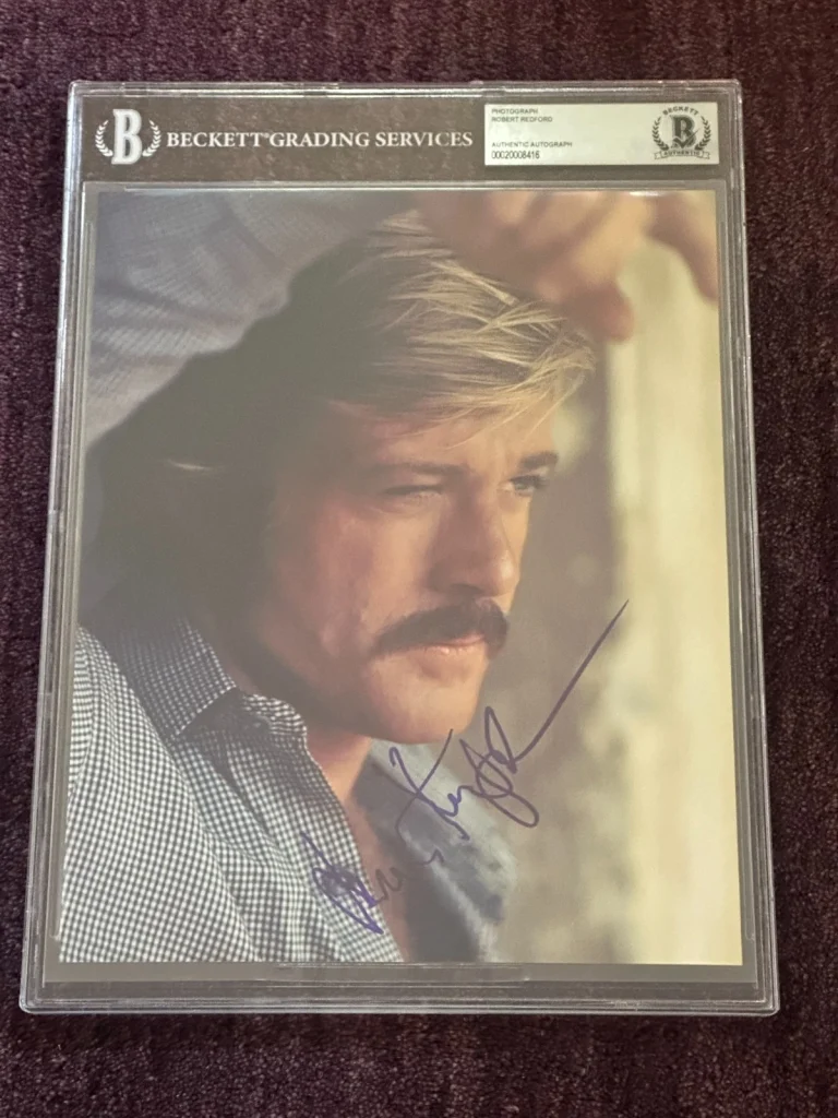 ROBERT REDFORD Signed 8 X 10 PHOTO Beckett Encapsulated (BAS)