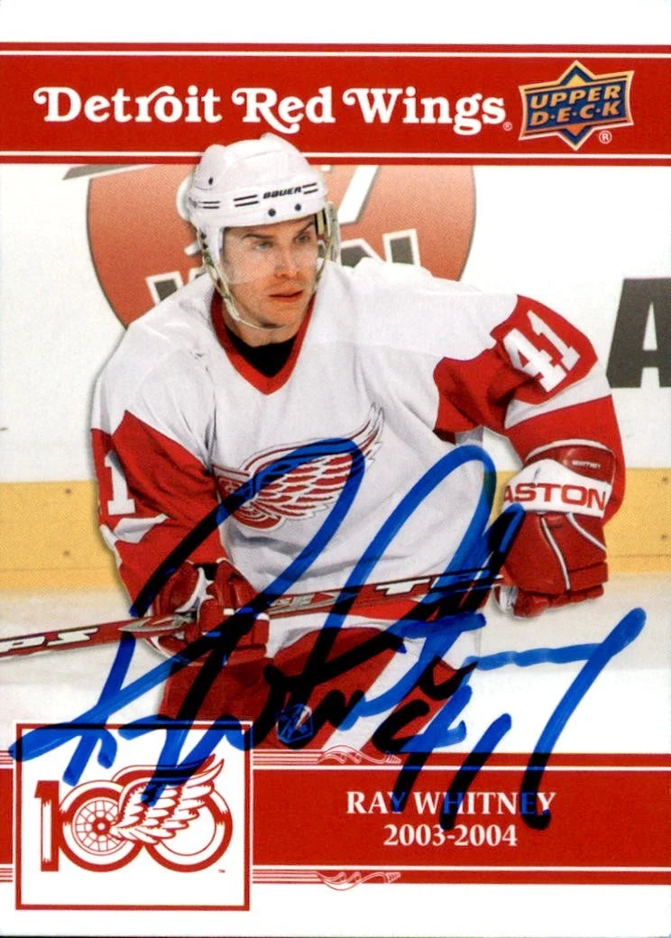Ray Whitney Signed 2025/26 Upper Deck Detroit Red Wings Centennial Card #52