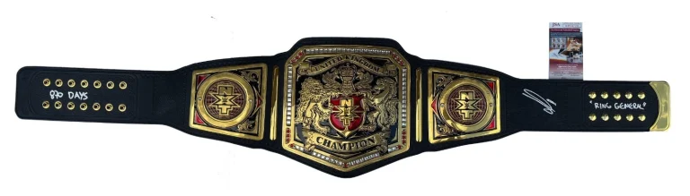 WALTER Signed Inscribed WWE NXT United Kingdom Champion Title UK JSA Witness COA