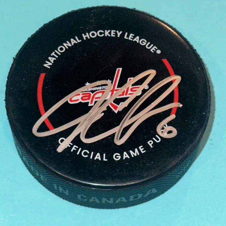JAKOB CHYCHRUN Signed Washington CAPITALS Official GAME Puck Beckett (BAS)