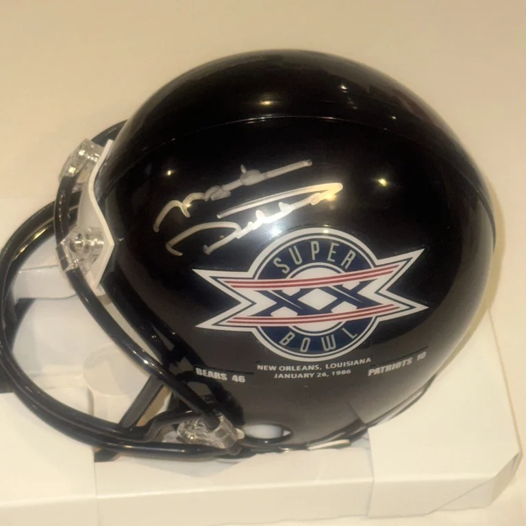 MIKE DITKA (Bears) Signed SUPER BOWL XX Mini-helmet w/ Beckett (BAS)
