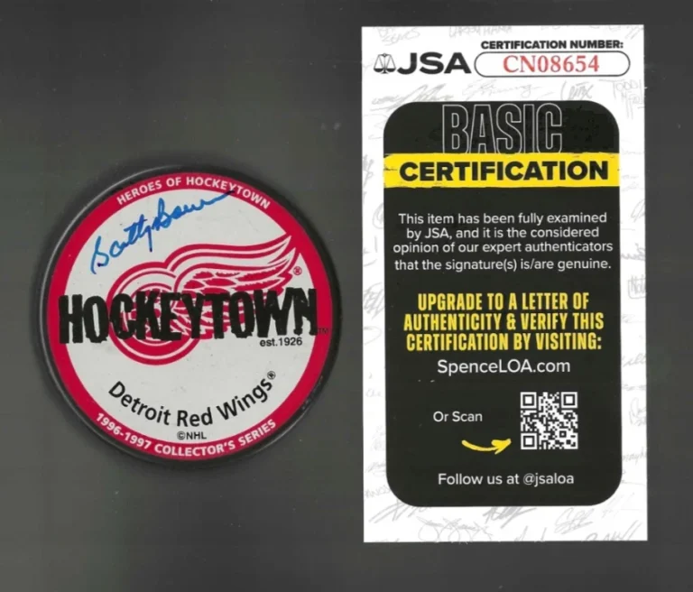 Scotty Bowman Signed Detroit Red Wings Hockeytown Puck JSA COA