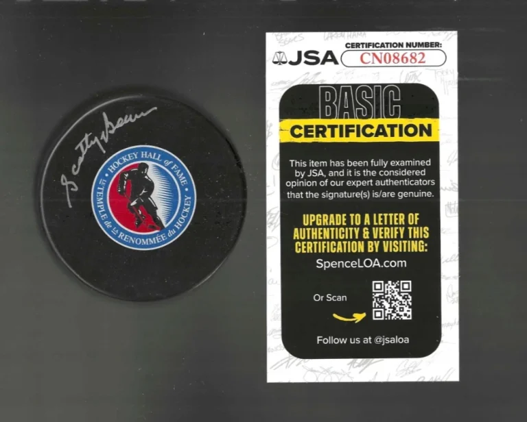 Scotty Bowman Signed Detroit Red Wings Hockey Hall Of Fame HOF Small Puck JSA