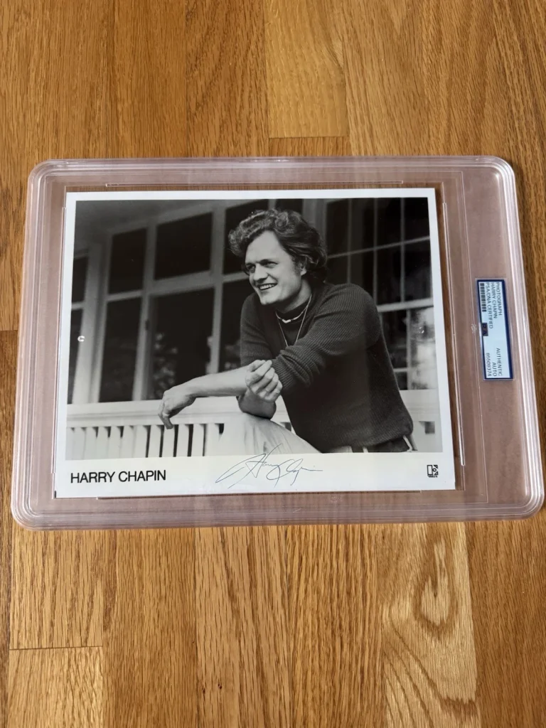 Rare Harry Chapin Signed Autographed Photo PSA Slabbed