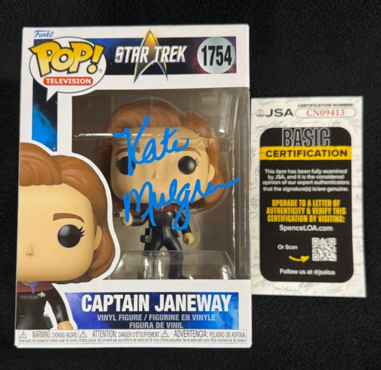 Kate Mulgrew Signed Star Trek Voyager Captain Janeway Funko Pop Figure JSA COA