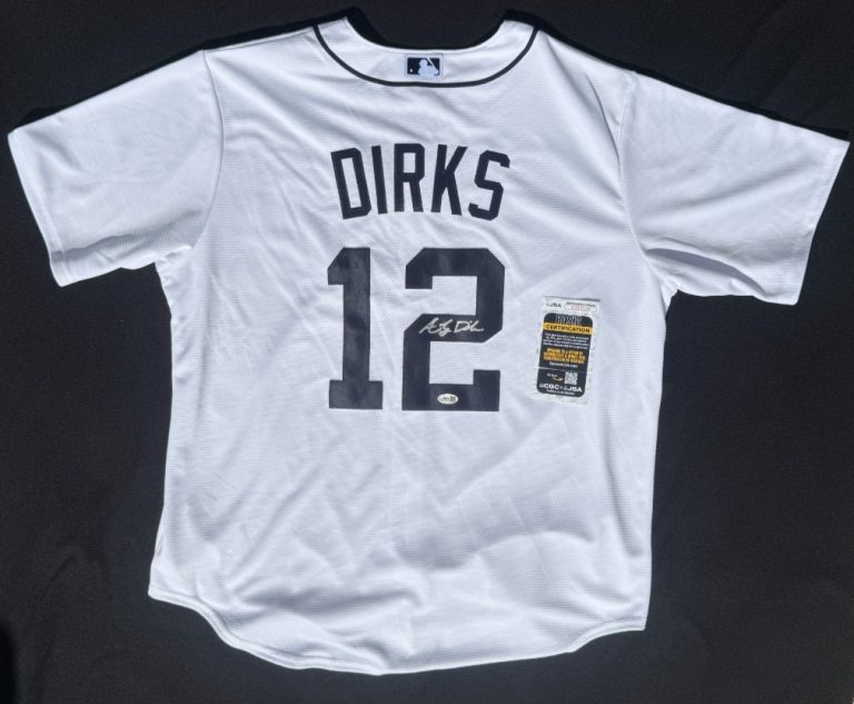 Andy Dirks Signed Detroit Tigers Nike Jersey Size XL JSA COA