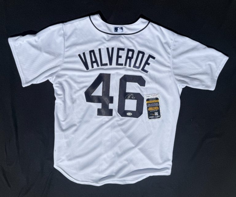 Jose Valverde Signed Detroit Tigers Nike Jersey Size XL JSA COA