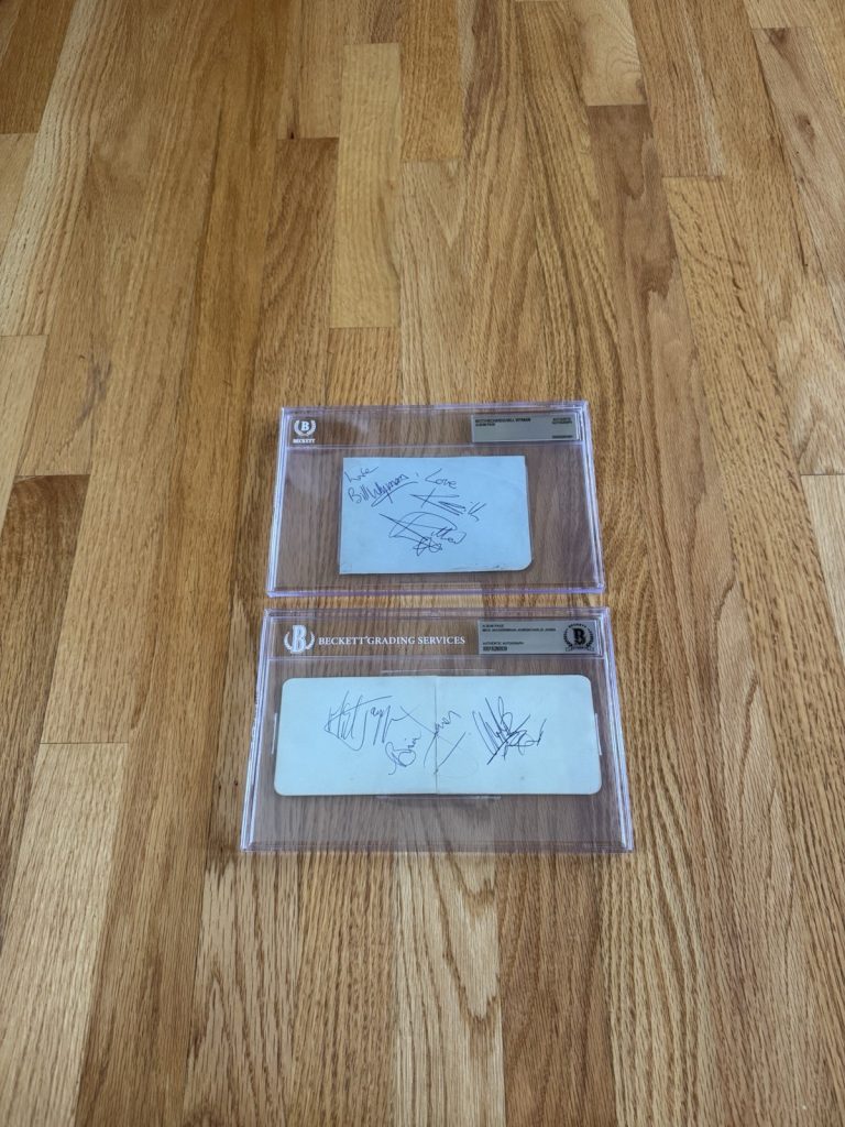 Rolling Stones Signed Set- Mick Jagger Wyman Watts Jones Richards Beckett Slab