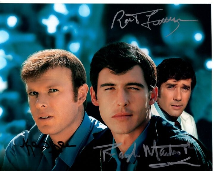 RANDOLPH MANTOOTH, ROBERT FULLER and KEVIN TIGHE signed 8x10 EMERGENCY! photo