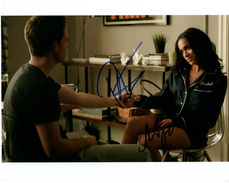 PATRICK ADAMS & MEGHAN MARKLE signed autographed 8x10 SUITS photo
