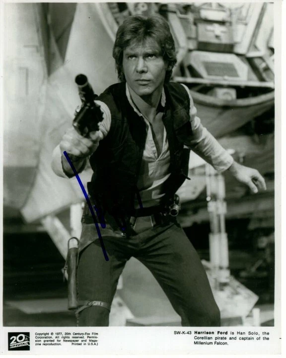 HARRISON FORD signed autographed 8x10 STAR WARS HAN SOLO photo