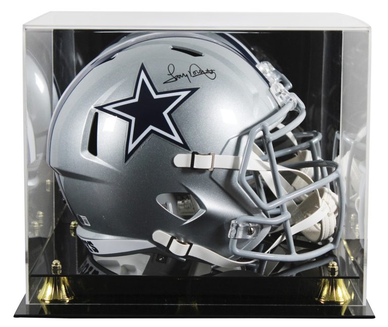 Cowboys Tony Dorsett Signed Full Size Speed Rep Helmet W/ Case BAS Witnessed 3