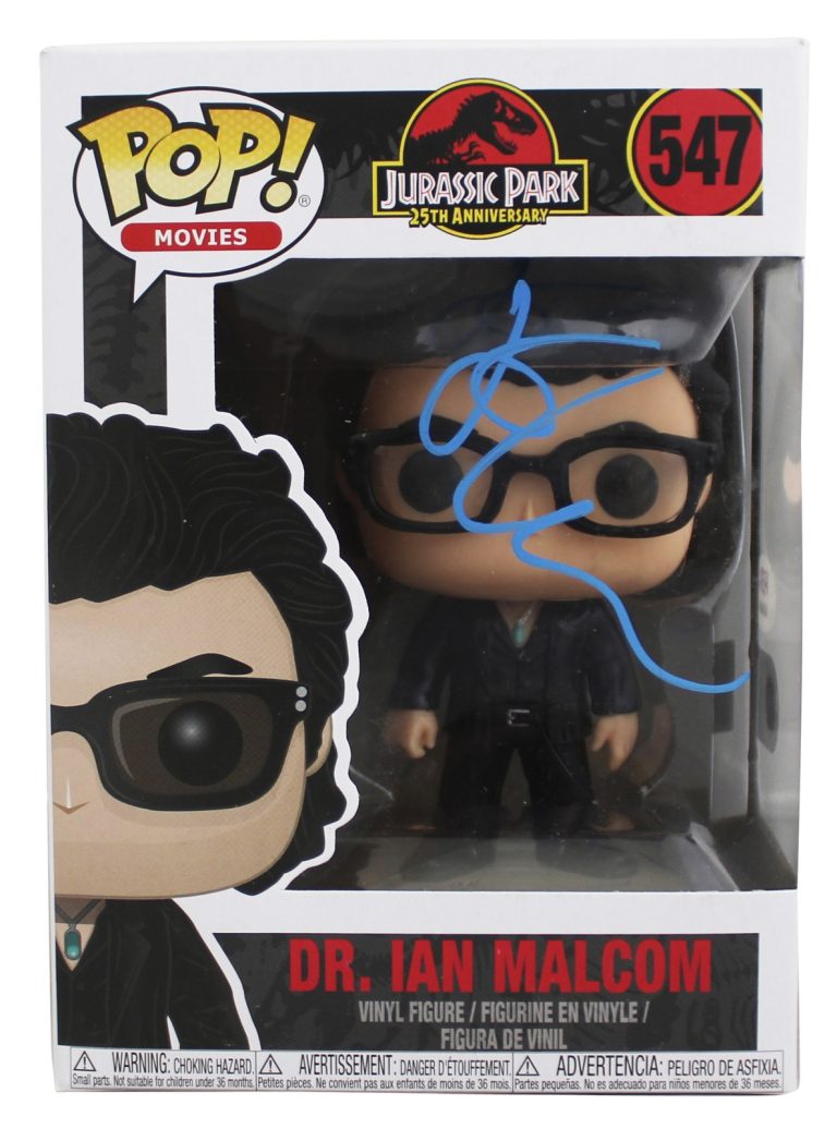 Jeff Goldblum Jurassic World Signed #547 Funko Pop Vinyl Figure PSA/DNA #AQ49664