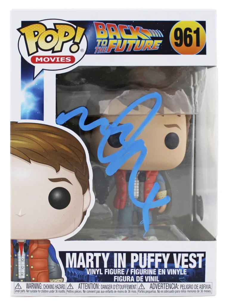 Michael J. Fox Back To The Future Signed #961 Funko Pop Vinyl Figure BAS