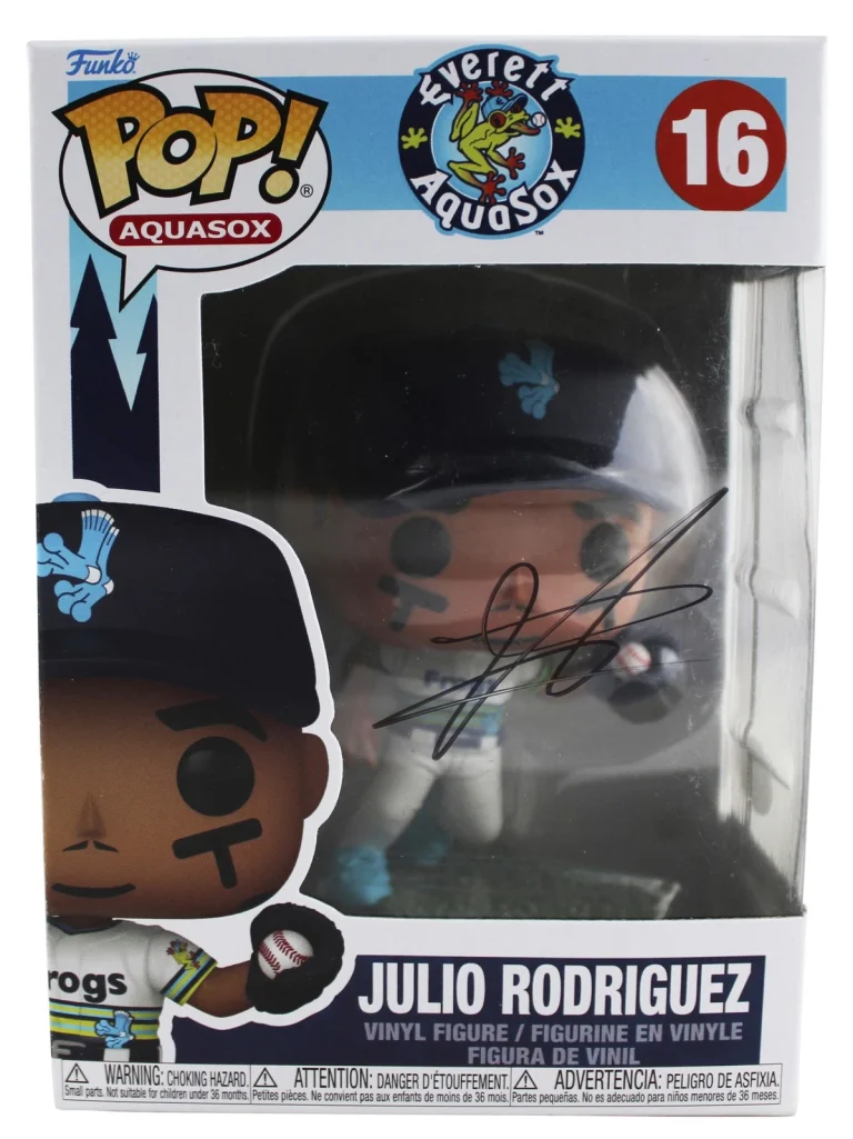 Julio Rodriguez Signed Everett AquaSox #16 Funko Pop Vinyl Figure JSA #CD80427