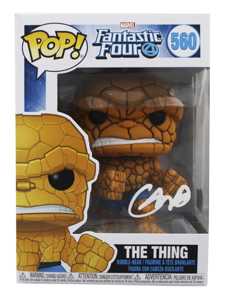 Ebon Moss-Bachrach Fantastic Four Signed #560 Funko Pop Figure BAS #BQ56295