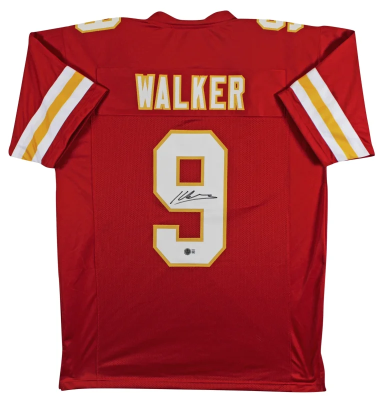 Kenneth Walker III Authentic Signed Red Pro Style Jersey BAS Witnessed
