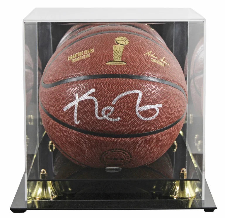 Celtics Kevin Garnett Signed Wilson Trophy Series Basketball w/ Case JSA Witness