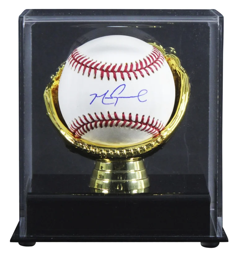 D-Backs Mark Grace Authentic Signed 2001 World Series Logo Baseball W/ Case BAS
