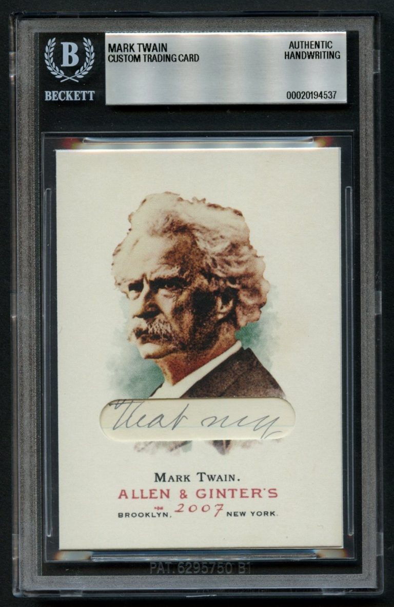Mark Twain HANDWRITTEN WORDS 