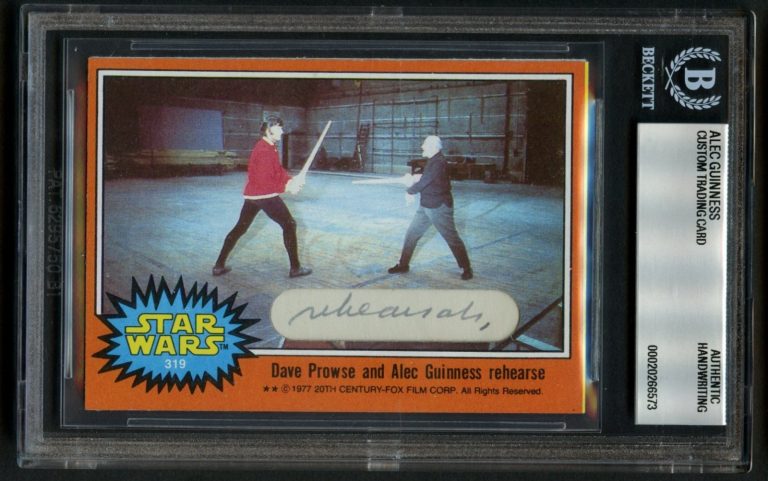 Alec Guinness HANDWRITING Ben Kenobi Star Wars Custom Cut 