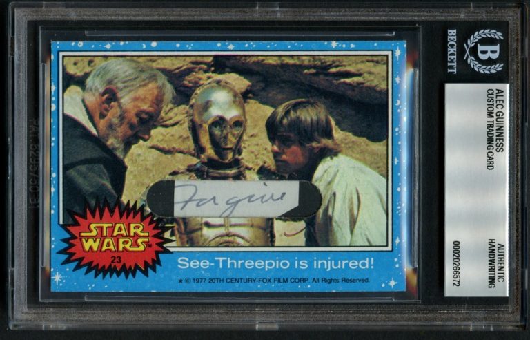 Alec Guinness HANDWRITING Ben Kenobi Star Wars Custom Cut 