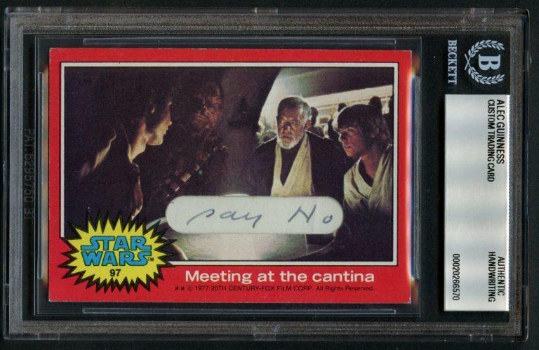 Alec Guinness HANDWRITING Ben Kenobi Star Wars Custom Cut 