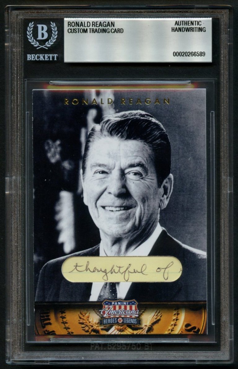 Ronald Reagan HANDWRITTEN WORDS 