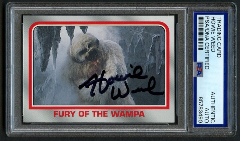 Howee Weed signed autograph 2004 Topps Star Wars Fury of the Wampa PSA Slabbed