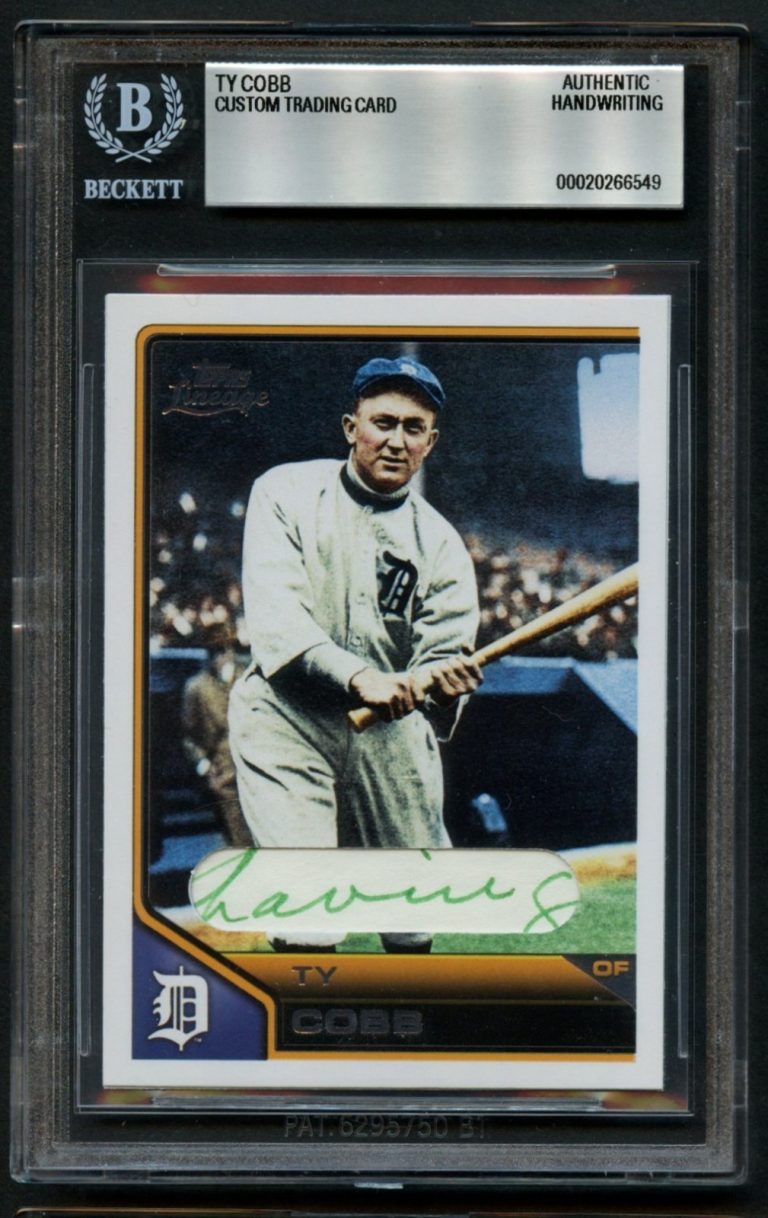 Ty Cobb HANDWRITTEN WORD 