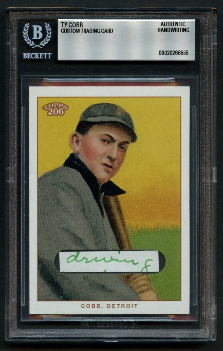Ty Cobb HANDWRITTEN WORD 