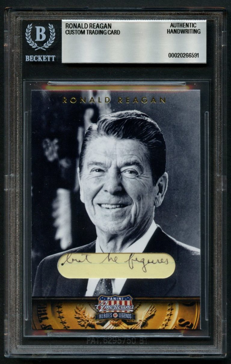Ronald Reagan HANDWRITTEN WORDS 