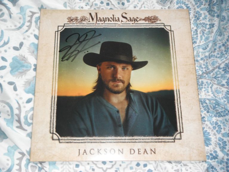 JACKSON DEAN SIGNED MAGNOLIA SAGE VINYL ALBUM MAKE ME A LIAR