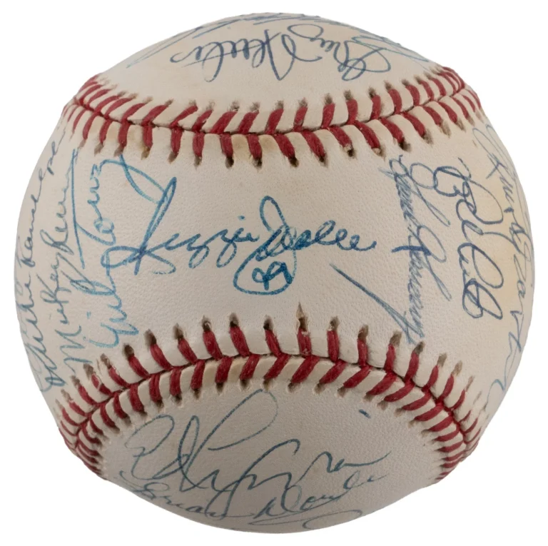 1978 Yankees World Series Champs Team Signed Baseball JSA COA
