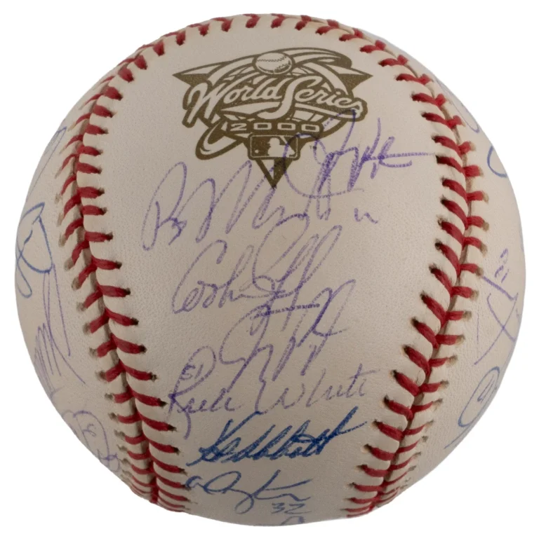 2000 New York Mets NL Champs Team Signed World Series Baseball PSA DNA COA