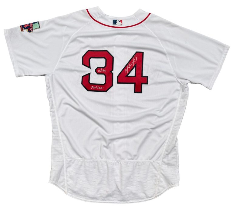 David Ortiz Final Career Game Signed Game Issued Jersey MLB Authentic 10/10/2016